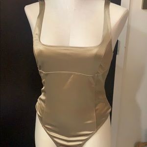 Gold bodysuit